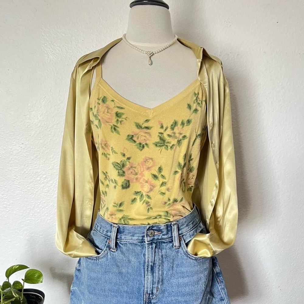 Yellow Floral Camisole